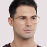 Bonnie Shiny Gold MetalEyeglass Frames for Men for Glasses Direct
