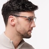 Keegan Havana Grey & Silver MetalEyeglass Frames for Men for Glasses Direct