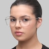 LV 1010 Silver MetalEyeglass Frames for Women for Glasses Direct