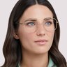 Bonnie Shiny Gold MetalEyeglass Frames for Women for Glasses Direct