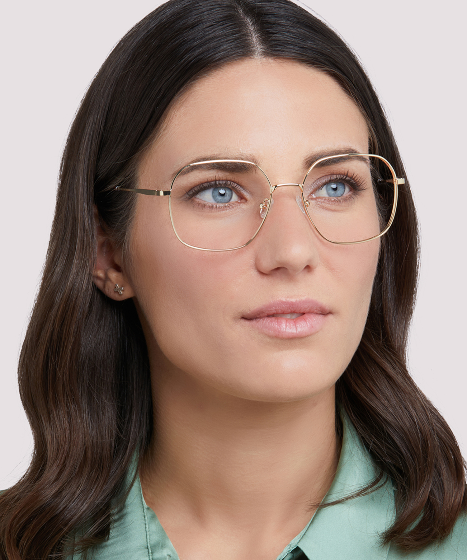 Bonnie Shiny Gold MetalEyeglass Frames for Women for Glasses Direct