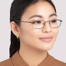Ellis Black MetalEyeglass Frames for Women for Glasses Direct