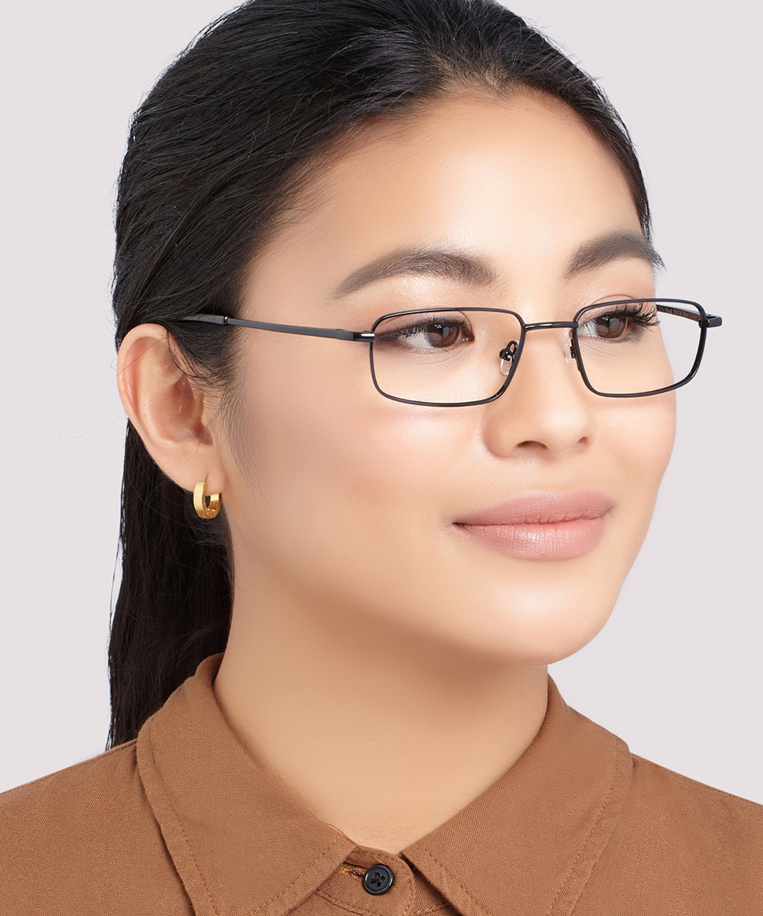Ellis Black MetalEyeglass Frames for Women for Glasses Direct