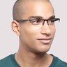 RB6335 Black MetalEyeglass Frames for Men for Glasses Direct