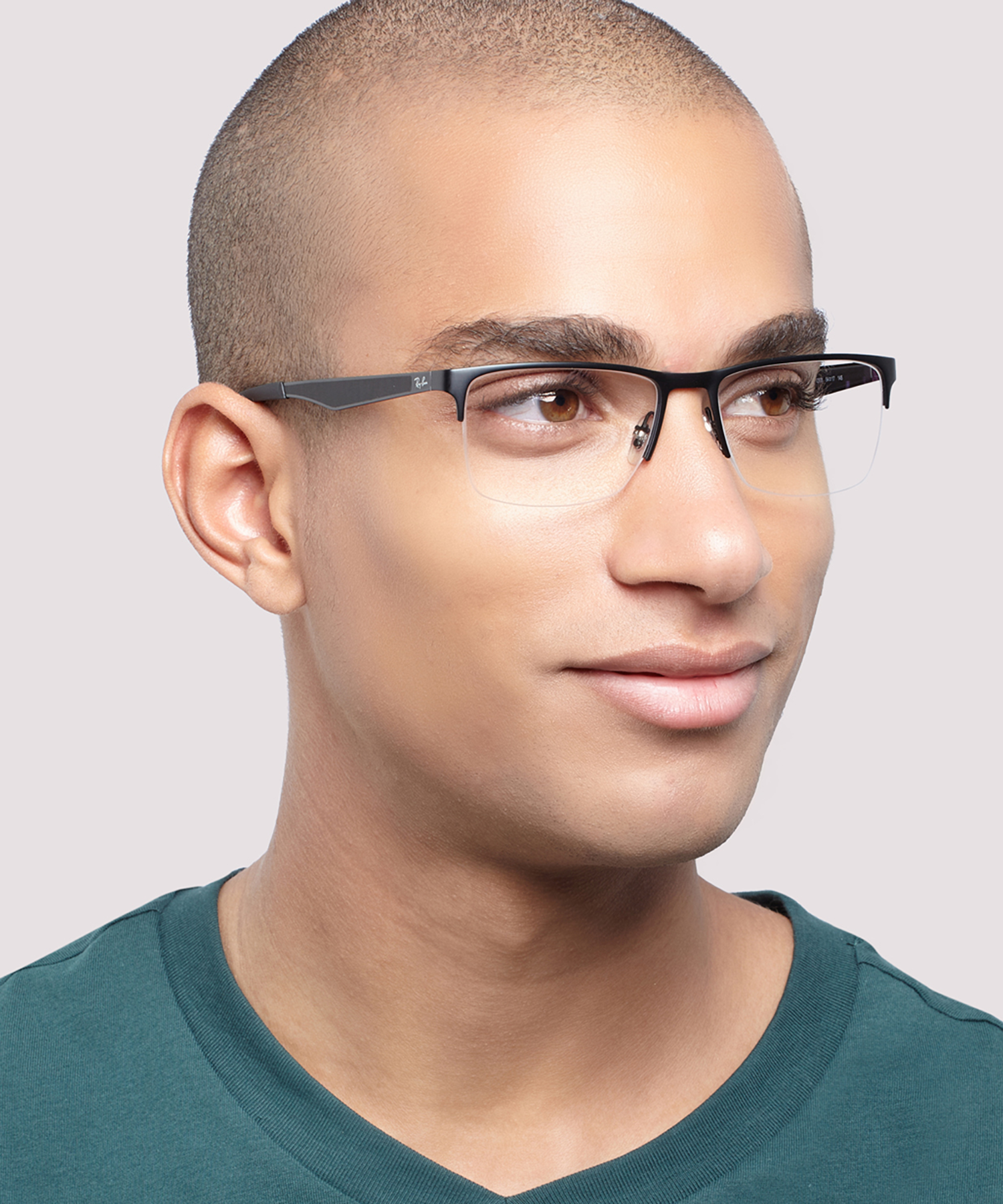 RB6335 Black MetalEyeglass Frames for Men for Glasses Direct