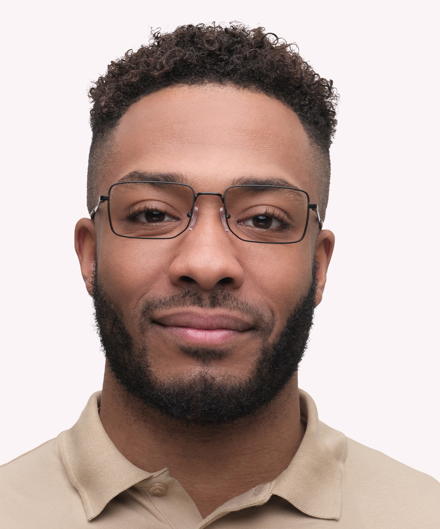 EA1153 Matte Black MetalEyeglass Frames for Men for Glasses Direct