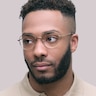 Harlan Satin Gold MetalEyeglass Frames for Men for Glasses Direct