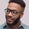 Harquin Gradient Blue & Green PlasticEyeglass Frames for Men for Glasses Direct