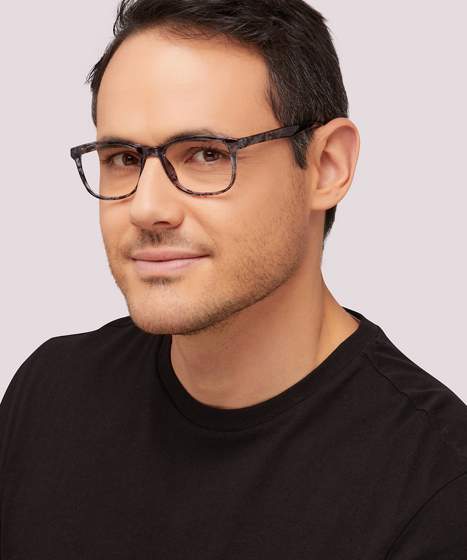 Drew Grey & Blue Havana PlasticEyeglass Frames for Men for Glasses Direct