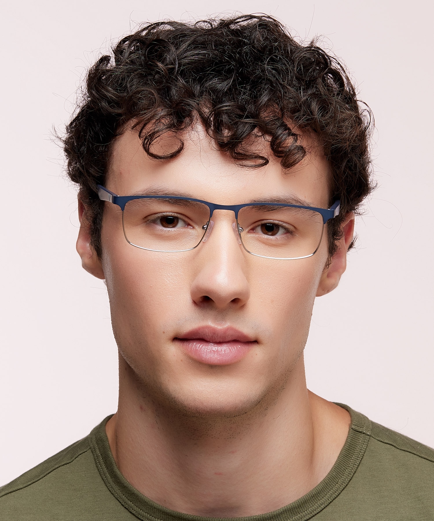 Men's Rectangle Reading Glasses - 2 Pairs Blue Light Blocking With AR Coating