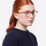 Kasia Crystal Pink PlasticEyeglass Frames for Women for Glasses Direct