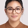 Balham Shiny Havana & Gold AcetateSunglass Frames for Women for Glasses Direct