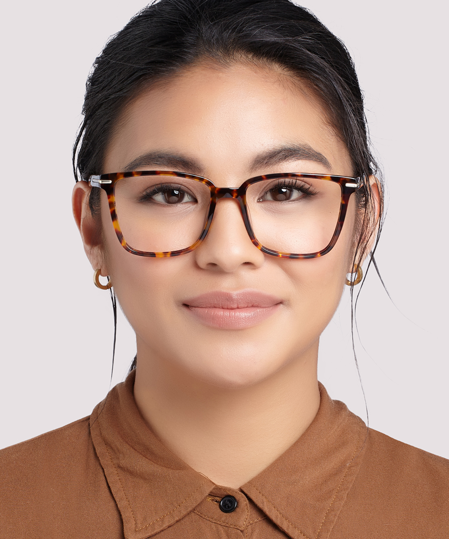 Balham Shiny Havana & Gold AcetateSunglass Frames for Women for Glasses Direct