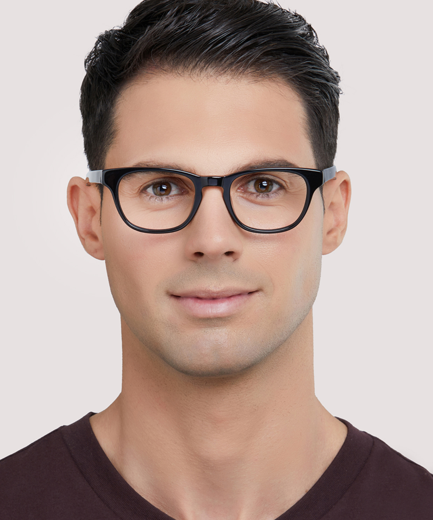 Andi Black AcetateEyeglass Frames for Men for Glasses Direct