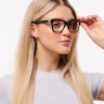MJ 1100 Black AcetateEyeglass Frames for Women for Glasses Direct