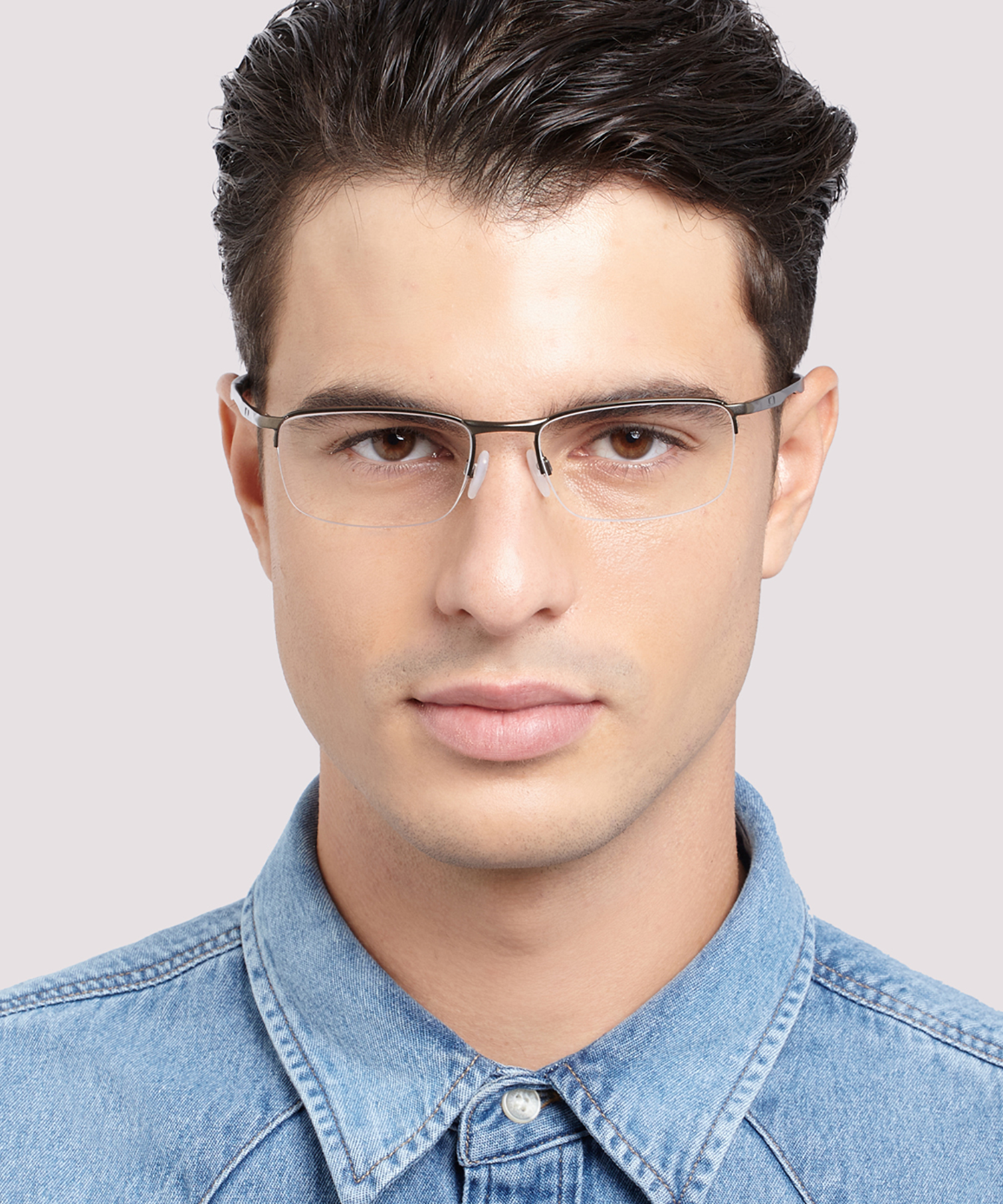 Barrelhouse™ 0.5 Pewter MetalEyeglass Frames for Men for Glasses Direct