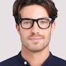 Costello Black AcetateEyeglass Frames for Men for Glasses Direct