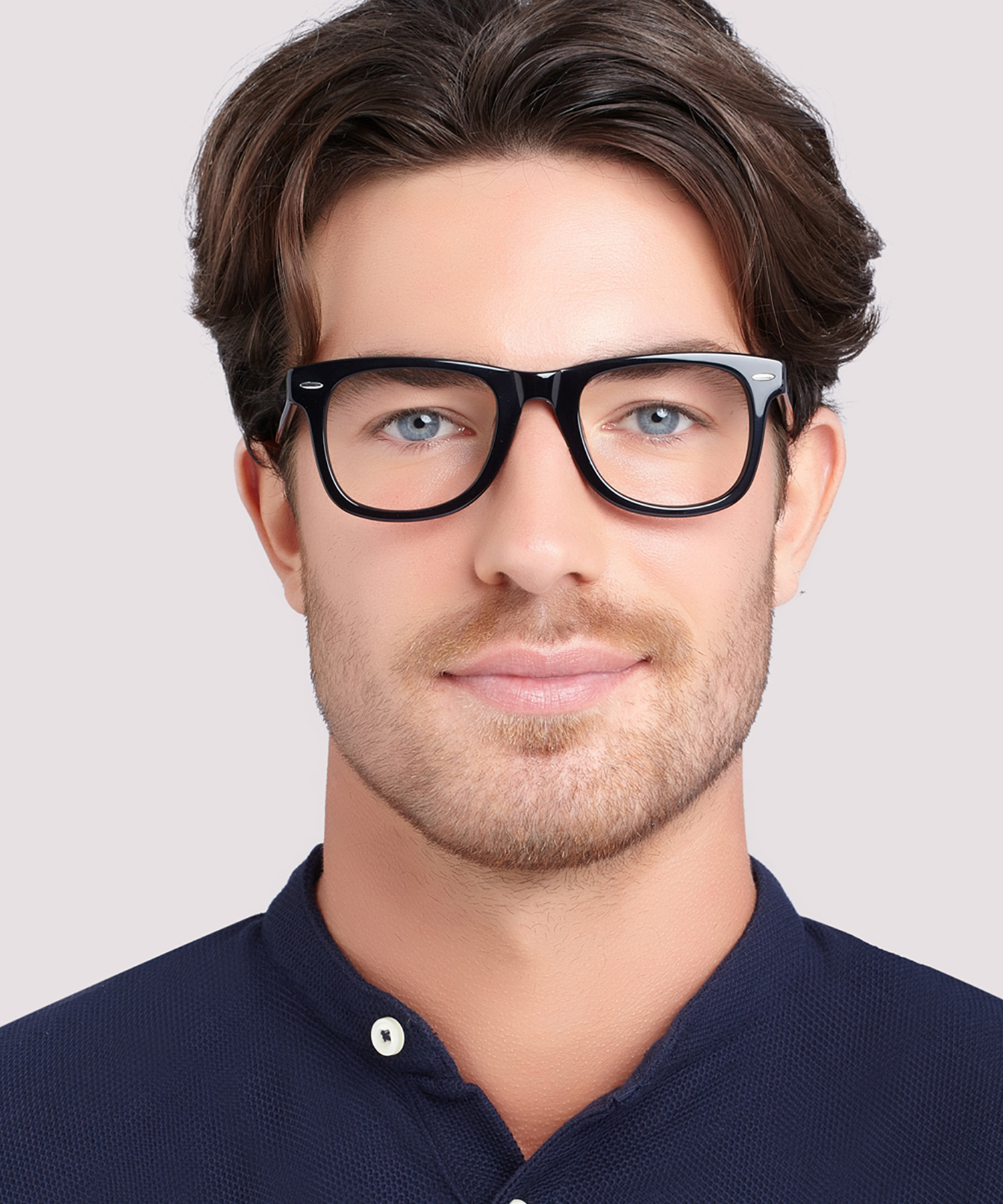 Costello Black AcetateEyeglass Frames for Men for Glasses Direct