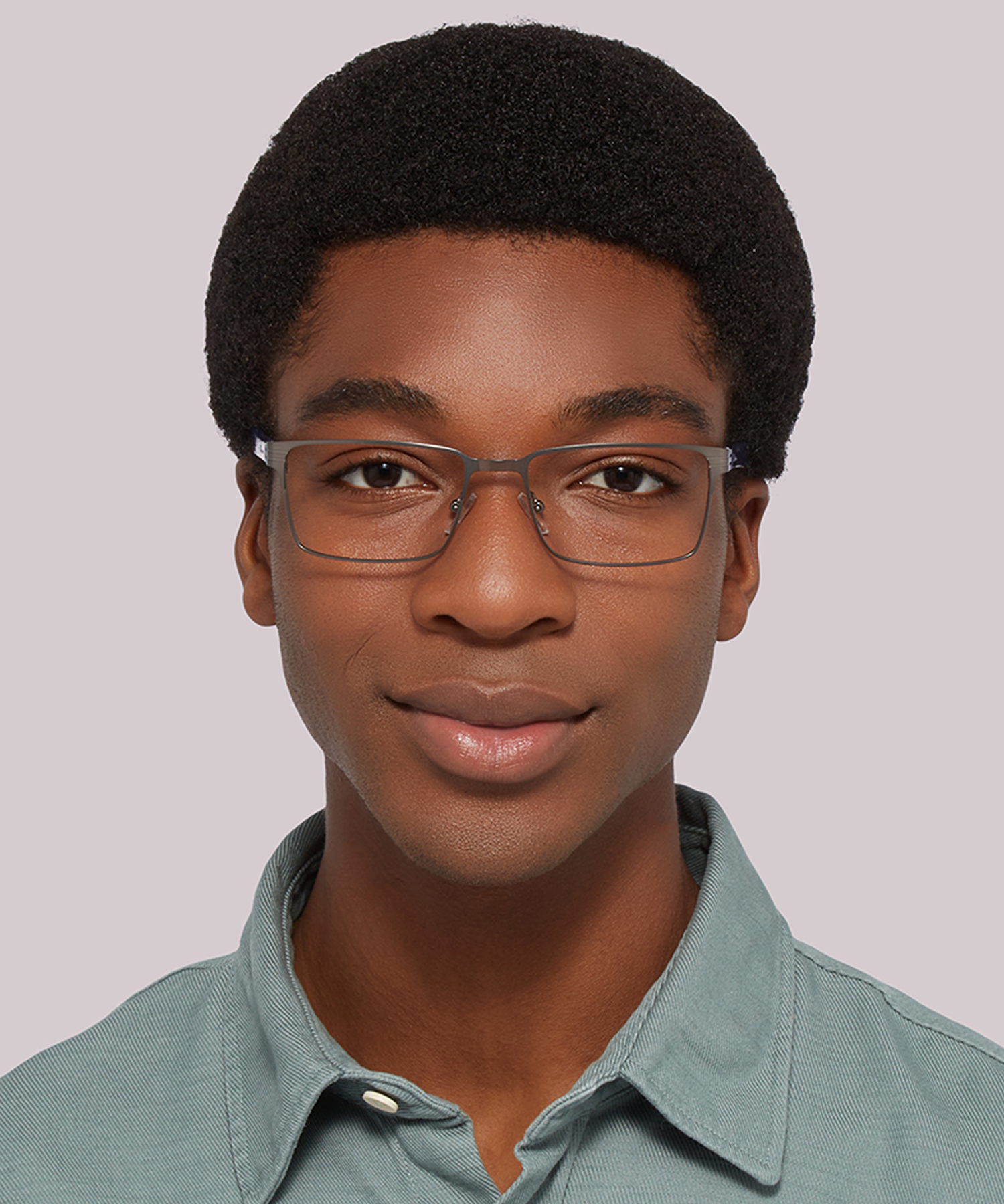 Brook BN Gunmetal PlasticEyeglass Frames for Men for Glasses Direct