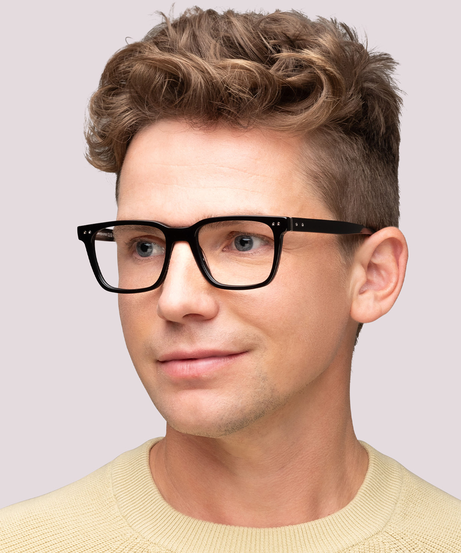 TH 1982 Black AcetateEyeglass Frames for Men for Glasses Direct