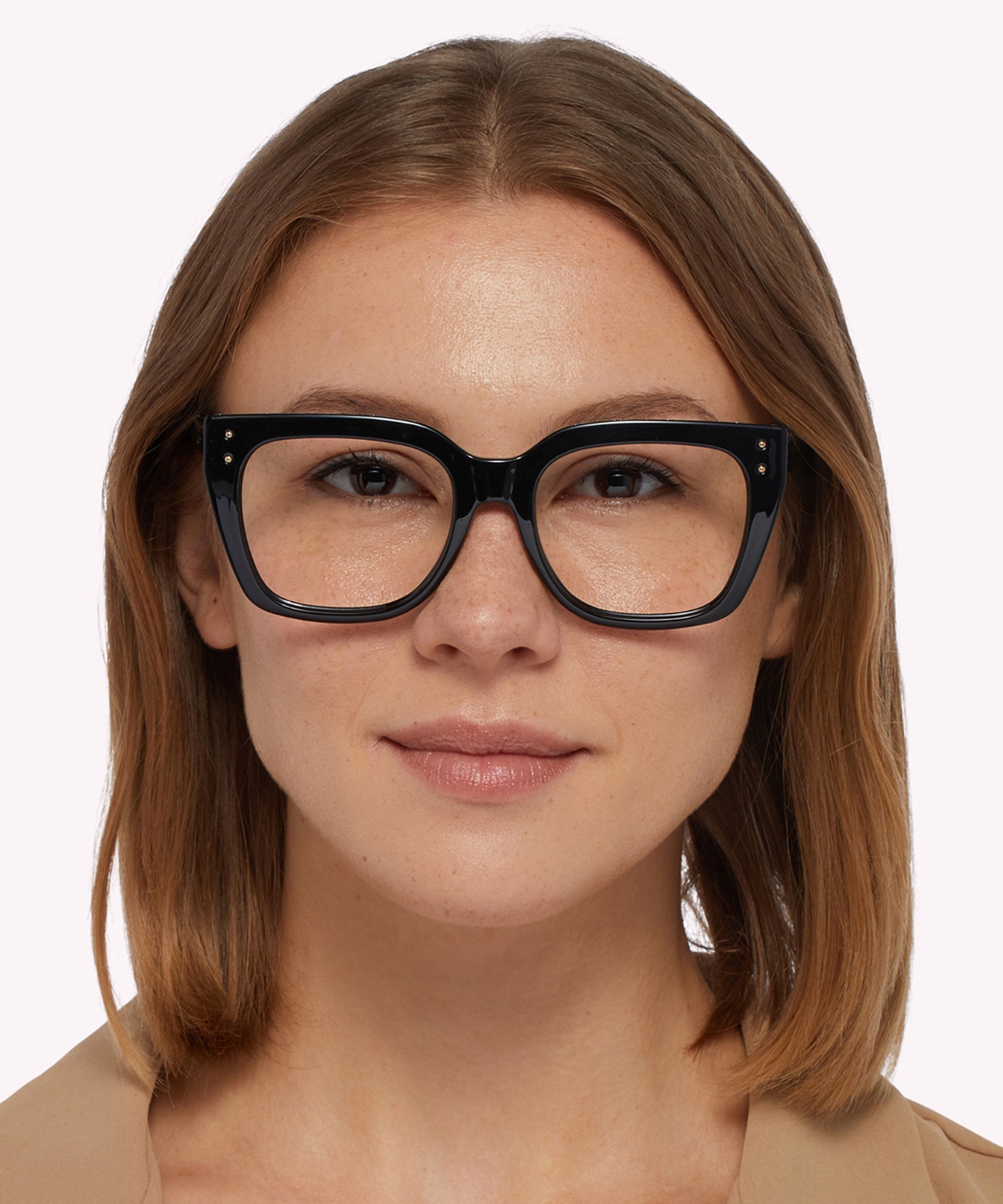 JC329 Black PlasticEyeglass Frames for Women for Glasses Direct