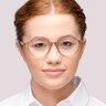TB9227 Brown Shiny AcetateEyeglass Frames for Women for Glasses Direct