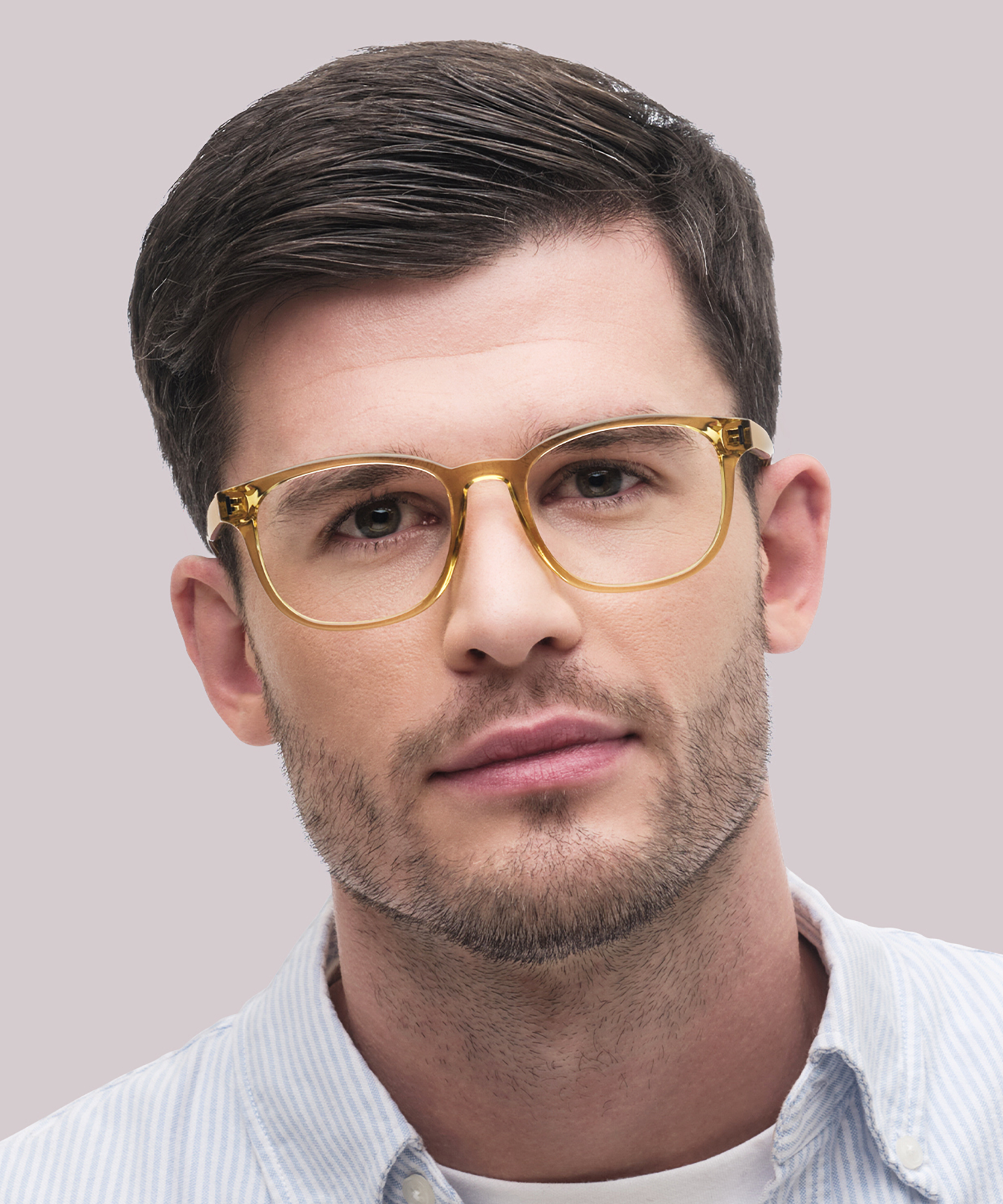 PLD D453 Yellow PlasticEyeglass Frames for Men for Glasses Direct