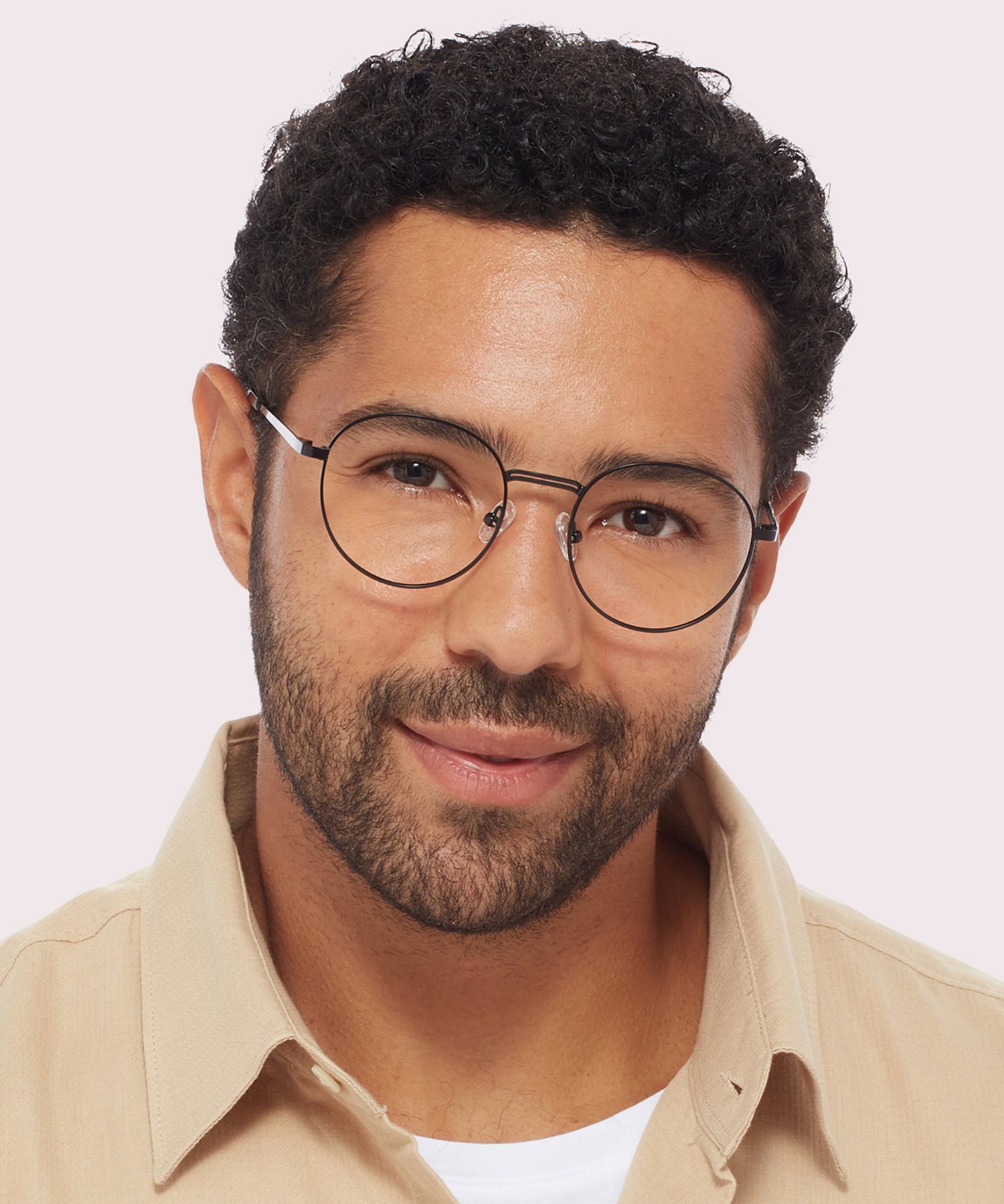Franky Matte Black MetalEyeglass Frames for Men for Glasses Direct