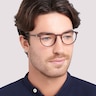 Boston Matte Demi PlasticEyeglass Frames for Men for Glasses Direct