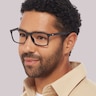 TH 1785 Black PlasticEyeglass Frames for Men for Glasses Direct