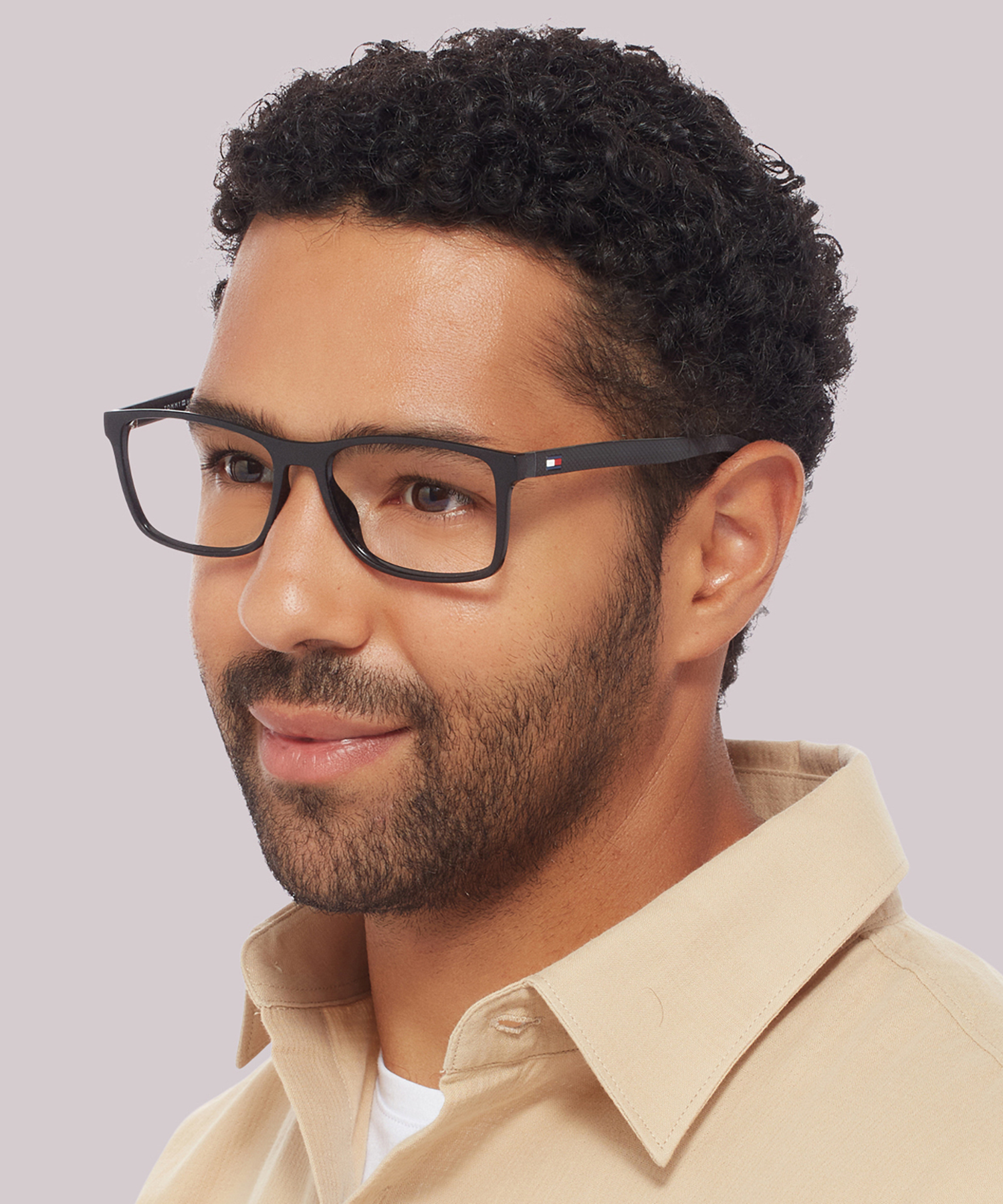 TH 1785 Black PlasticEyeglass Frames for Men for Glasses Direct