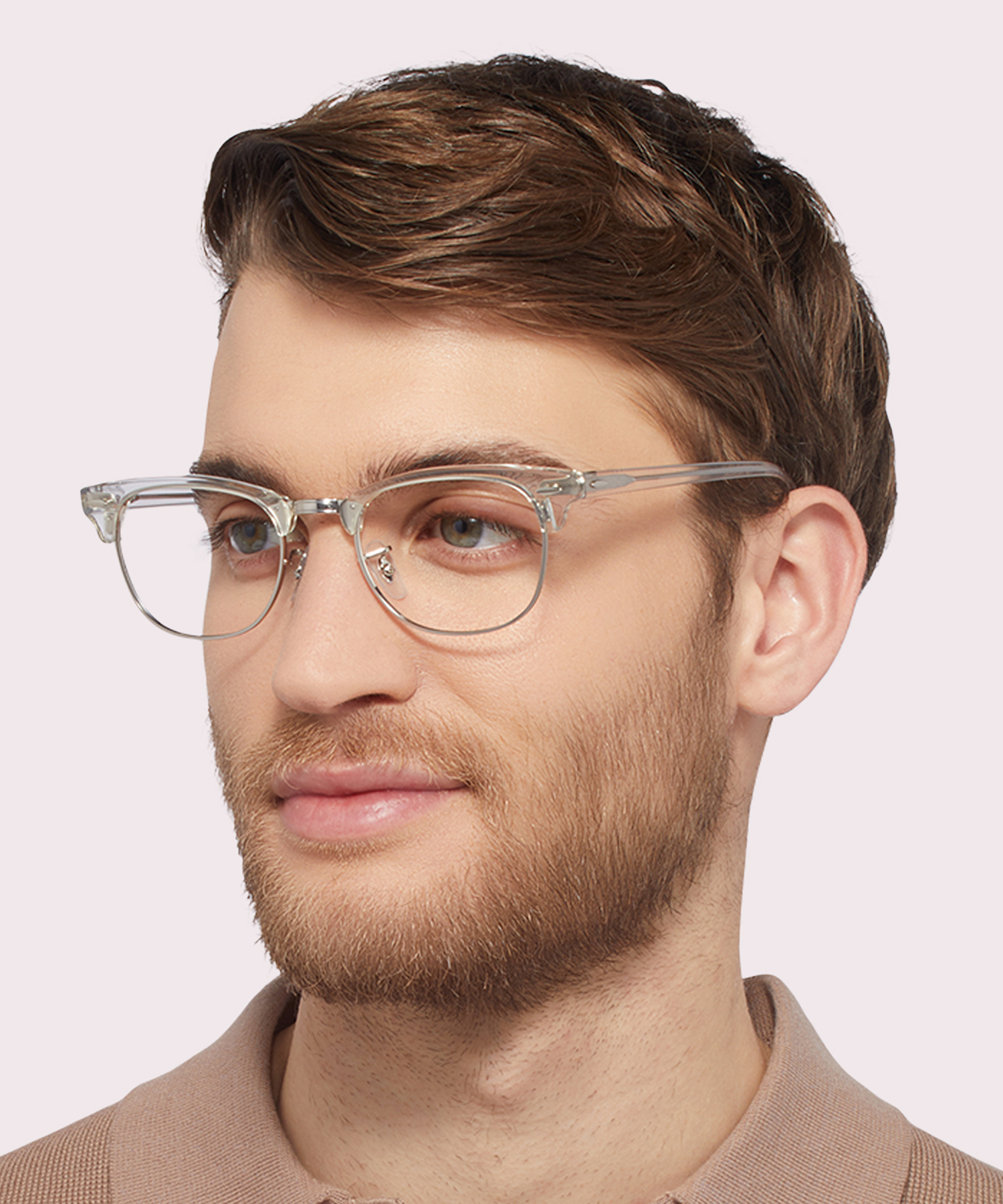 RB5154 White Transparent AcetateEyeglass Frames for Men for Glasses Direct