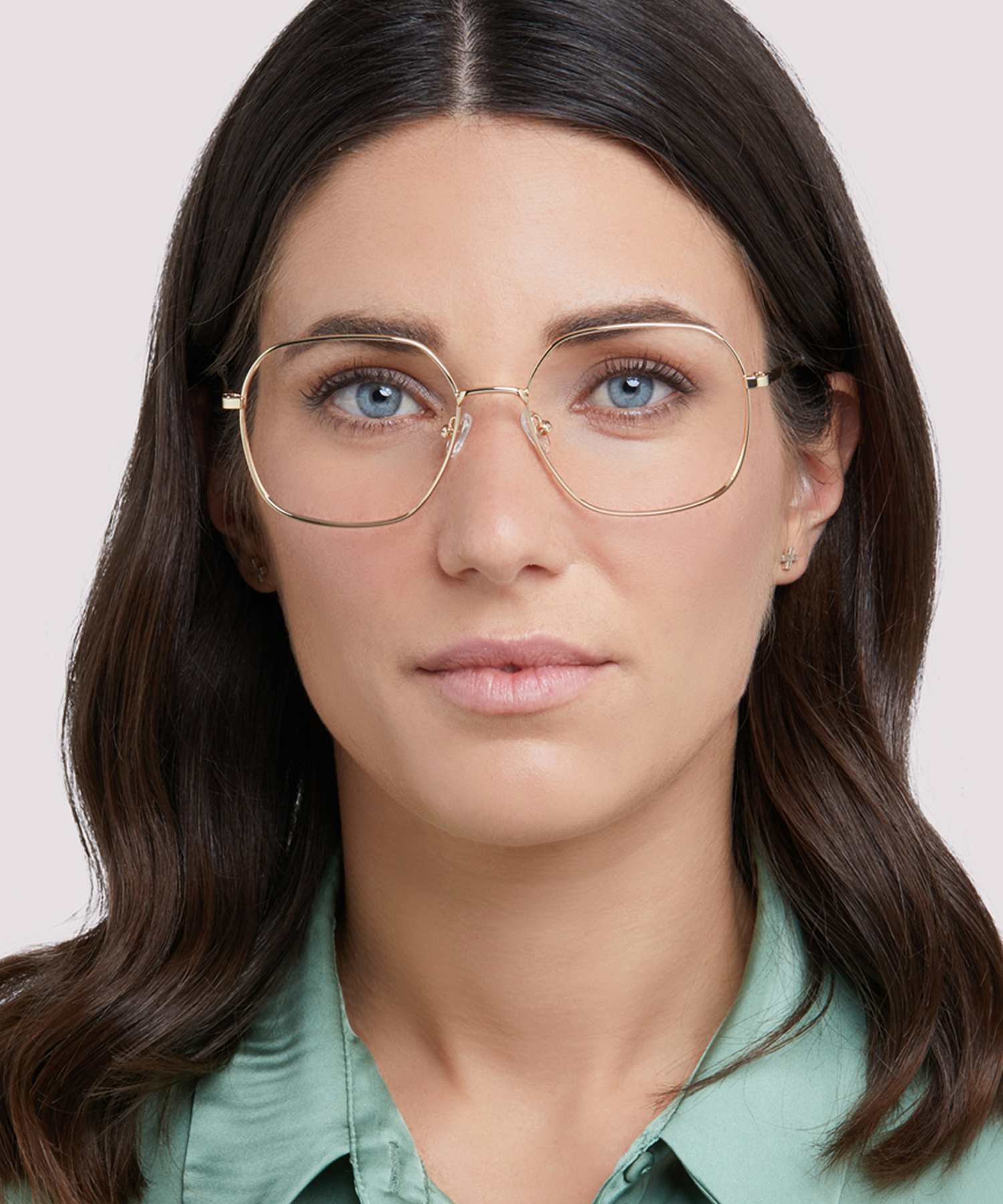 Bonnie Shiny Gold MetalEyeglass Frames for Women for Glasses Direct