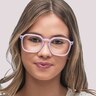 PLD D482 Purple Light PlasticSunglass Frames for Women for Glasses Direct