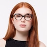 Khloe Black AcetateEyeglass Frames for Women for Glasses Direct