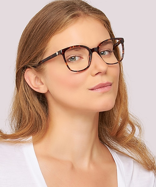 Maci Tortoise PlasticEyeglass Frames for Women for Glasses Direct