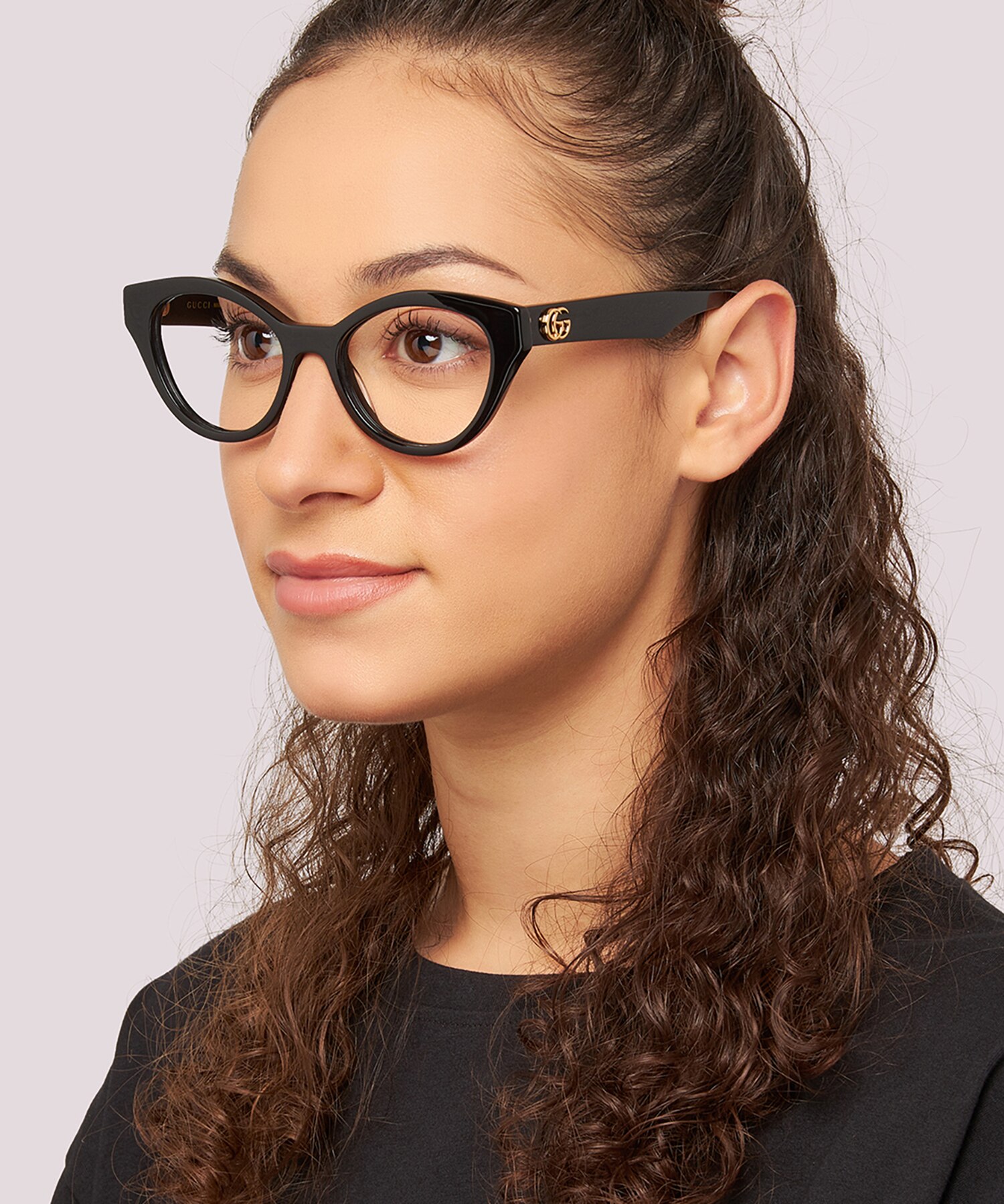 Glasses Direct ™ -GG0959O Cat Eye Black Frame Glasses For Women