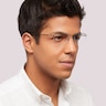 Wingback SQ Satin Black TitaniumEyeglass Frames for Men for Glasses Direct
