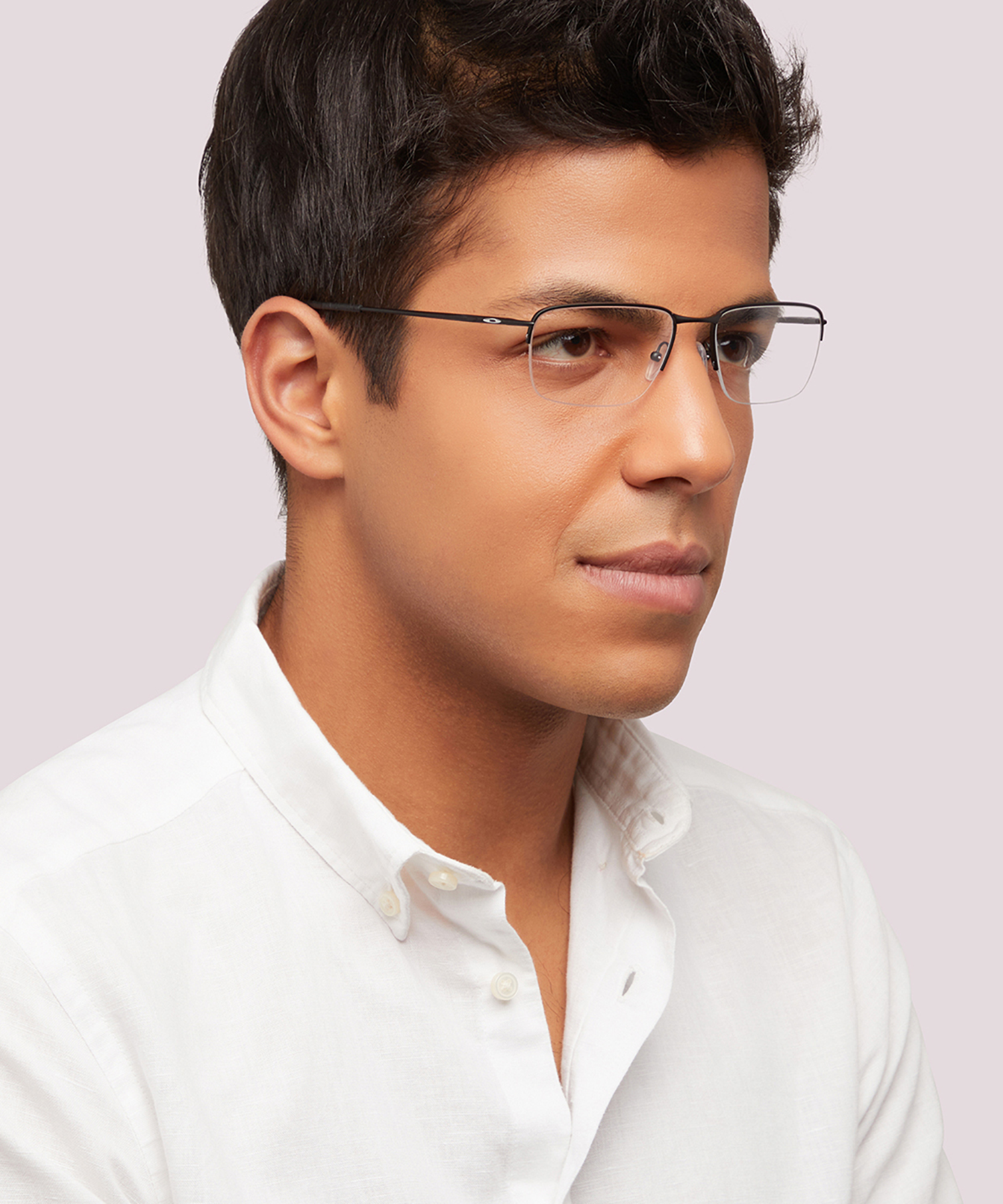 Wingback SQ Satin Black TitaniumEyeglass Frames for Men for Glasses Direct