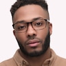 Hudson Bi Layer Havana & Crystal AcetateEyeglass Frames for Men for Glasses Direct