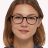 Dax Shiny Black PlasticEyeglass Frames for Women for Glasses Direct
