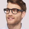 LV 1048 Black PlasticEyeglass Frames for Men for Glasses Direct