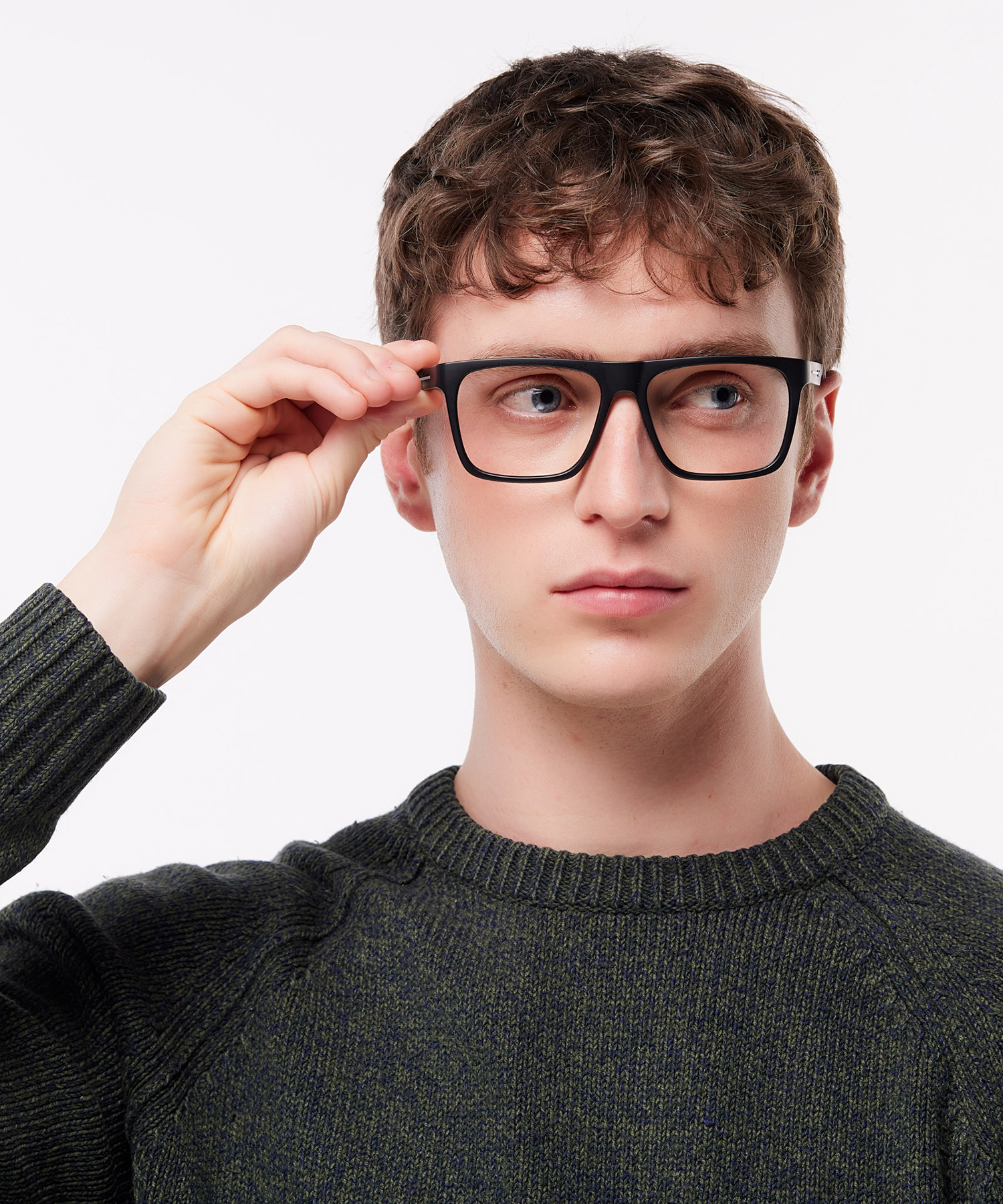 PLD D533 Black PlasticEyeglass Frames for Men for Glasses Direct