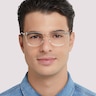 Lucas Clear & Brown AcetateSunglass Frames for Men for Glasses Direct