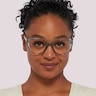 Freya Crystal & Light Green PlasticEyeglass Frames for Women for Glasses Direct
