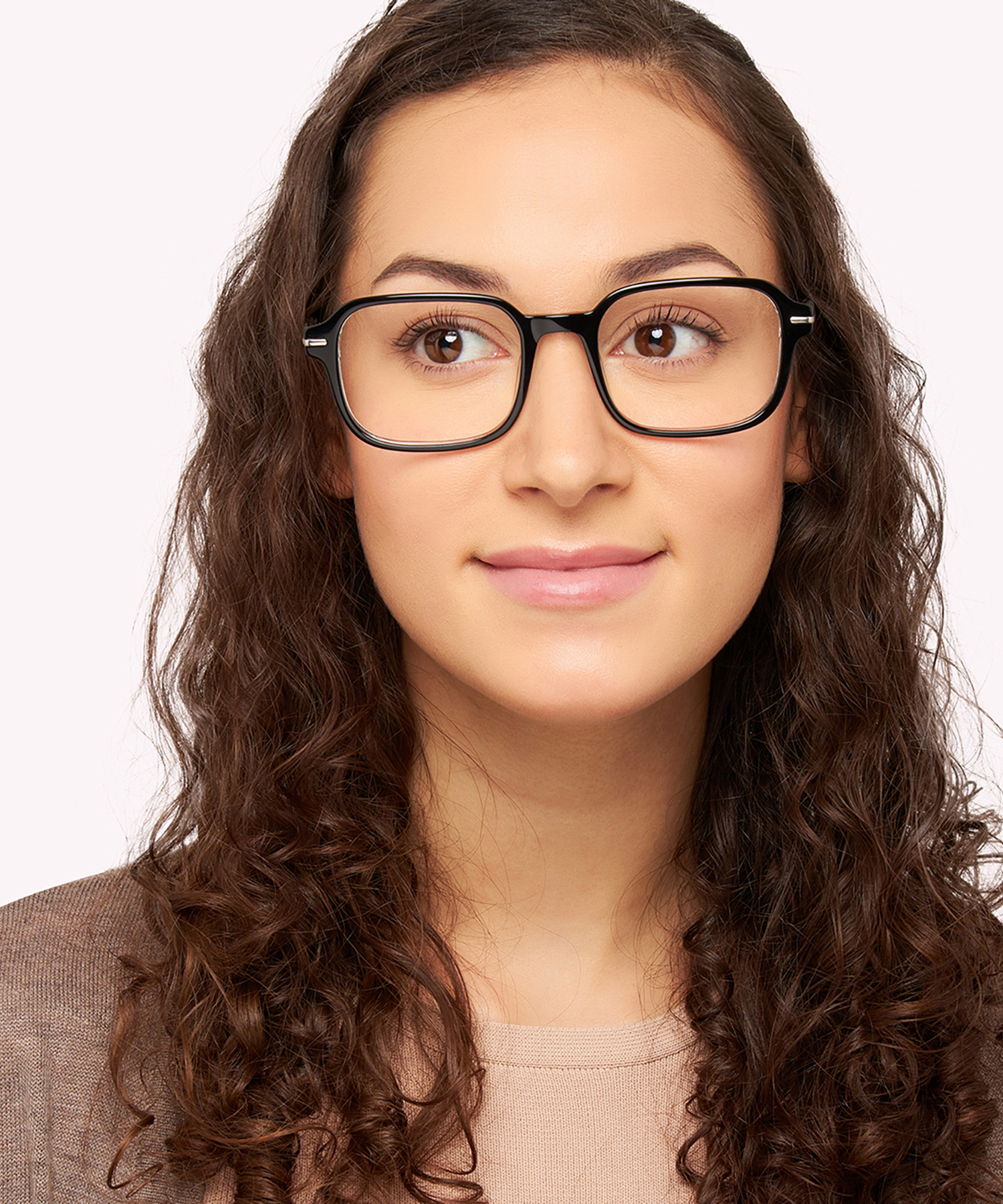 Dollis Shiny Black Crystal AcetateEyeglass Frames for Women for Glasses Direct