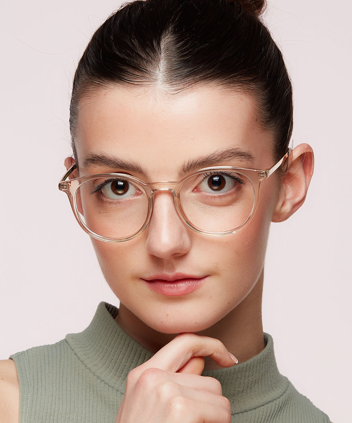 PLD D496 Yellow PlasticEyeglass Frames for Women for Glasses Direct