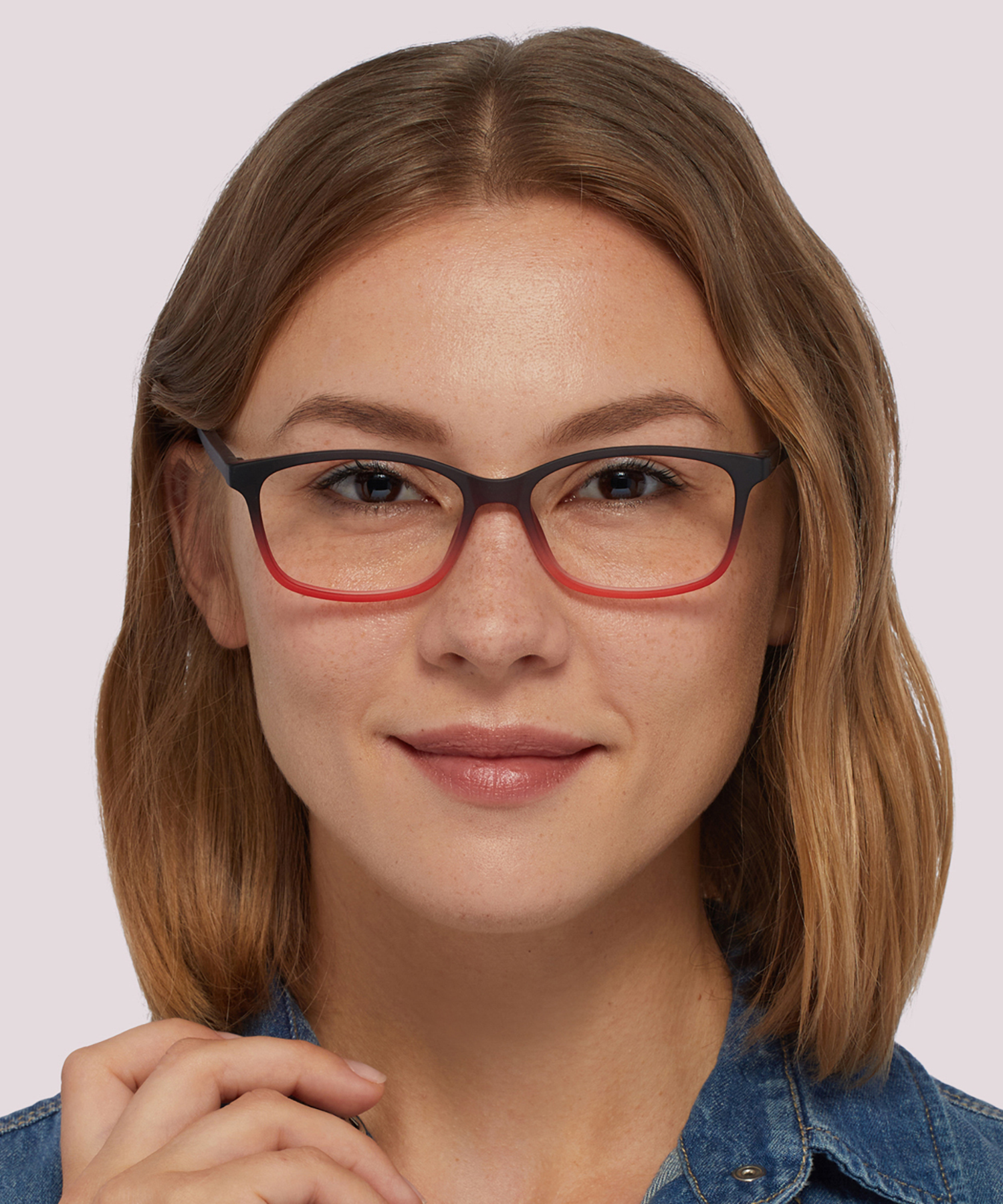 Dakari Matte Brown Pink PlasticEyeglass Frames for Women for Glasses Direct