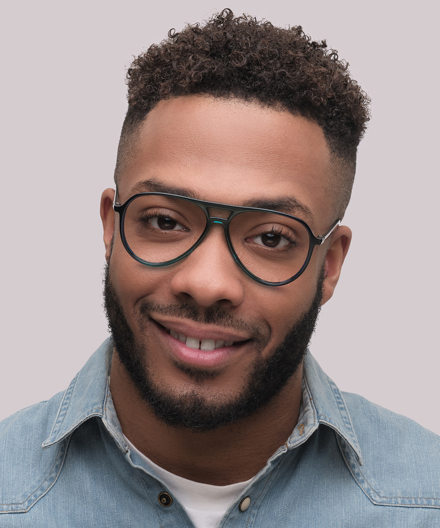 Harquin Gradient Blue & Green PlasticEyeglass Frames for Men for Glasses Direct