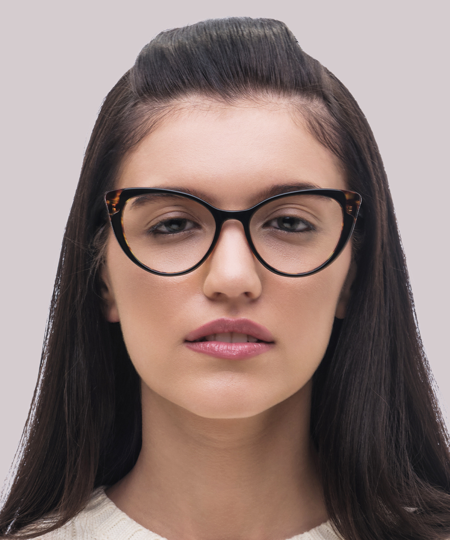 Hayley Bi Layer Black & Havana AcetateEyeglass Frames for Women for Glasses Direct